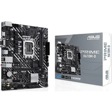 Ronanna Asus Prıme H610M-D, 2xddr5, M.2, D-Sub, Hdmı, RS232 Port, 12-13.14.nesil, LGA1700 Soket, Anakart