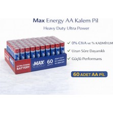 Ronanna Max Energy Aa Kalem Pil 1.5V R6 Heavy Duty Ultra Power 4lü 15 Paket