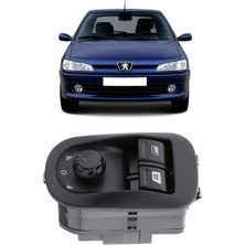 CME PARTS Peugeot 306 1992-2002 Uyumlu Ayna Ayar Düğmeli Cam Açma Düğmesi Ikili Çerçeveli 24 Pin 6554.WA