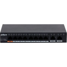 Ronanna Dahua PFS3010-8GT-96, 8 Port, Gigabit, Poe 96W, 2 Port Gigabit Uplink, Yönetilemez, Masaüstü Switch