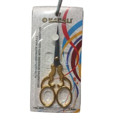 LTG Nova Nakış Makası Altın Saplı Dekoratif Makas YBL-074 Model 2