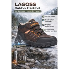 Lagoos Erkek Çocuk Kışlık Bot Su Geçirmez Kürklü Içi Yünlü Kaymaz Taban Outdoor Bot