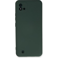 Moresun Buğz Realme C11 2021 Kılıf Nano Içi Kadife Silikon - Koyu Yeşil