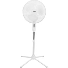 Ronanna Everest FAN10, Beyaz, Ecowind, 3 Kademeli Hız, 40CM 3 Kanat Pervane ve Çerçeve, 45W, Otomatik Salınım, Yükseklik Ayarlı Vantilatör