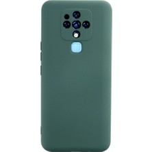 Moresun Buğz Tecno Camon 16 Kılıf Nano Içi Kadife Silikon - Koyu Yeşil