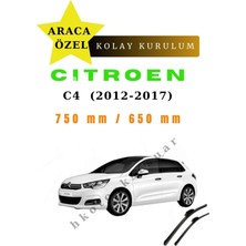 MFK Citroen C4  (2012-2017) Araca Özel Silecek Ön Iki