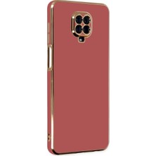 Moresun Buğz Xiaomi Redmi Note 9 Pro Kılıf Volet Silikon - Kırmızı