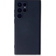 Moresun Buğz Samsung Galaxy S23 Ultra Kılıf Nano Içi Kadife Silikon - Lacivert