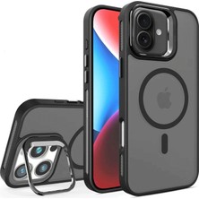Moresun Buğz Joko  Iphone 16 Plus Flet Lens Magsafe Kapak - Siyah
