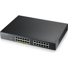 Ronanna Zyxel GS1915-24EP, 24 Port, Gigabit, 12 Port Poe 130W, Yönetilebilir, Sessiz, Masaüstü Switch