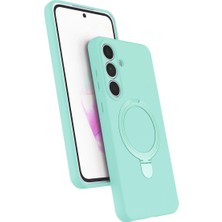 Eco Port Samsung Galaxy S25 Fe Regal Magsafe Standlı Kapak - Su Yeşili