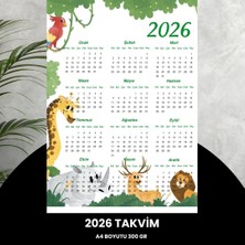 LTG Nova Takvim 2026 A4 300 gr Dijital Baskı Animal