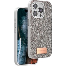 Moresun Buğz Onegif  Iphone 15 Pro Bright Simli Kapak - Gold