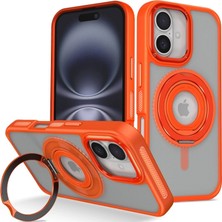 Moresun Buğz Joko  Iphone 16 Banza Magsafe Standlı Kapak - Turuncu