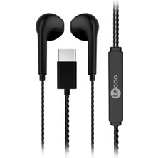 Ronanna Lecoo EH104, Type-C, Kulak Içi Kulaklık, Mikrofon (Siyah)