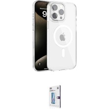 DS LLC Ieg™ Iphone 15 Pro Max Kılıf Doruk Doku Özel Seri - Siyah Bilvis 0.18MM Plus Cam Ekran Koru