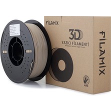 Filamix Pla+ Açık Kahverengi (Bej Ton) Filament 1.75MM 1kg - Plastik Makara Ams Uyumlu 3D