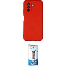 TKÇ  Nova Y70 Kılıf Ahenk Serisi - Siyah 5d Eko Cam Ekran Koruyucu