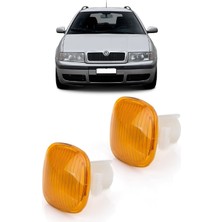 CME PARTS Skoda Octavia A4 1997-2009 Uyumlu Sağ+Sol Takım Sarı Çamurluk Sinyali 2 Adet 1U0949127