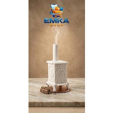 Emka Soba Şömine Tütsülük Beyaz