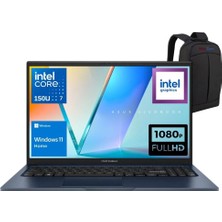 Asus Vıvobook 15 X1504VA-BQ5456 Intel Core 7 150U 8gb Ram 512GB SSD 15.6″ Wındows 11 Emtech Çanta