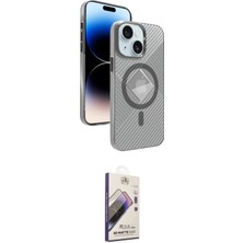 TKÇ Ieg™ Iphone 15 Kılıf Nova Modern Prime - Siyah Bilvis 3D Mat Cam Ekran Koruyucu