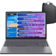 Lenovo Ip3 83K100Q0TR I5-13420H 16GB Ddr5 1tb SSD Wuxga 15.3" IPS Wındows 11 Pro Lenovo Çanta
