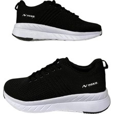Noka 03 Siyah-Beyaz Şık Günlük Rahat Unisex Spor Ayakkabı