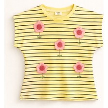 Ozzy Kids Kız Çocuk Çizgili Tişört