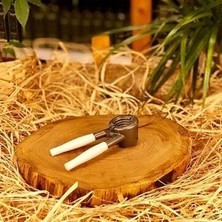 İlkyaz Fashion Metal Fındık Kıracak Beyaz Saplı