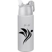 İlkyaz Fashion Kilitlenebilen Matara Güvenlikli Suluk Sporcu Matarası Spor Su Şişesi Içecek Şişesi