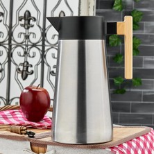 İlkyaz Fashion 2lt Bambu Sap Çelik Termos Inox Serisi 12 Saat Sıcak - 24 Saat Soğuk Çift Contalı Kapak