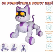 Ziventa 30 Fonksiyonlu Akıllı Robot Kedi Uzaktan Kumandalı Programlanabilir Dans Eden Şarjlı Eğitici Oyuncak