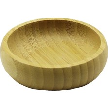 İlkyaz Fashion Tekli - Mini=8.5cm Ahşap Bambu Çerezlik - Lokumluk Kase