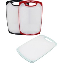 İlkyaz Fashion 40X24CM  Büyük  Plastik  Kesim Panosu  Kaymaz Silikon Kenarlık - 10MM Kalınlık