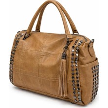 Günlük Kullanıma Uygun Yumuşak Dokulu Vintage Stil Kadın Çantası