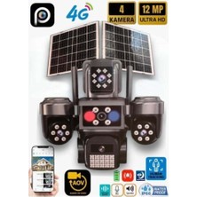 MiraLive 4g Çift Solar Aov E-Sim Özellikli 4 Kameralı Kablosuz Güvenlik Kamerası BS-220GS