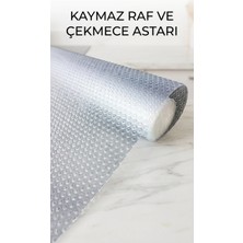 Ronanna Kaydırmaz Pvc Raf Örtüsü 45X300 cm Şeffaf Dolap Içi Koruyucu Kaplama