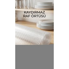 Ronanna Kaydırmaz Şeffaf Pvc Raflık Çekmece Örtüsü 45X300 cm Dolap Içi Koruyucu