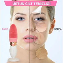 Ronanna Derin Gözenek Temizliği Için Ince Kaba Silikon Uçlu Elektrikli Yüz Temizleme Fırçası