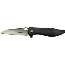 Ronanna Eco Lounge Crkt Lotus 1265 Bk Siyah Kamp / Outdoor Çakı 18CM - Yarı Otomatik, Kemerlikli, Kutulu