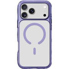 Laut iPhone 17 Pro Max 6.9 Manyetik Şeffaf Kılıf – Magsafe Uyumlu Güçlü Darbe Koruma Tpu/pc Mor