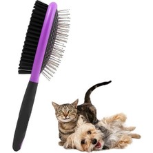 Go İthalat Çok Amaçlı Çift Taraflı Kolay Evcil Hayvan Kedi Köpek Temizleme Pet Fırçası (784)
