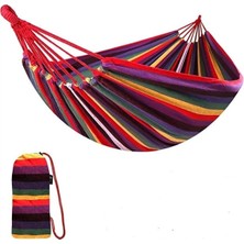 İlk El Grup Çift Kişilik Xl 260X150CM Kolay Kurulabilir Kanvas Hamak Çantalı