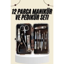 Tırnak Bakımı Tırnak Makası Profesyonel 12 Parça El Ayak Manikür Pedikür Seti