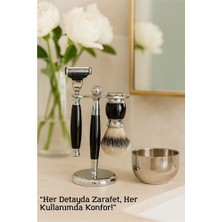 Buğlem Event Hsnet Koleksiyon Tıraş Seti – 304 Cerrahi Çelik &amp; Kemik Saplı | Çift Cida - LG002W-7L47H