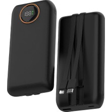 Monte Lua 22.5W Pd 20.000MAH Dahili Kablolu ve Hızlı Şarjlı Powerbank, Snapron, SNP-3013,