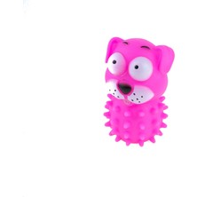 Mixoyuncak Köpek Oyuncağı Vinil Sesli Köpek Sesli Eğlenceli Pembe Tırtıklı