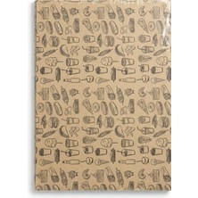 Kea Ev Eşyaları 25X35 cm Yağlı Kağıt Sunum Kağıdı 50 Adet Yapışmaz Fırın Kağıdı Sunum Için Idealdir