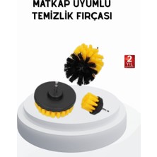 3’lü Matkap Temizlik Fırçası Seti – Banyo Mutfak Araç Jantı Için Etkili